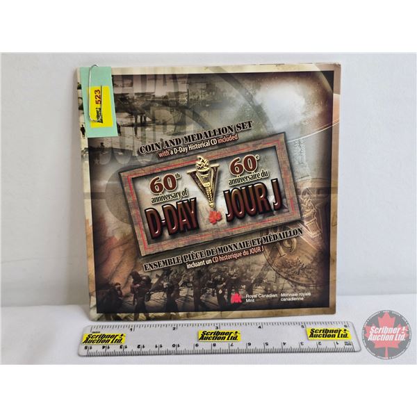 RCM 2004 Coin & Medallion Set with a D-Day Historical CD Included : 60th Anniversary of D-Day (92.5%