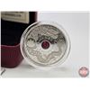 Image 2 : RCM 2009 : $8 Sterling Silver Coin : Maple of Wisdom (COA #04281) (Swarovski Elements) (92.5%) (SEE 