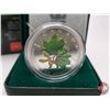 Image 2 : RCM 2002 : $5 Silver Maple Leaf Coloured Coin (COA #09380) (99.99%) (SEE PICS!)  (Listing & Descript
