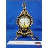 Image 1 : Ornate Mantle Clock "Bucherer" (Has Key) (15"H)  (SEE PICS!)  (Listing & Descriptions are a GUIDE ON