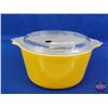 Image 8 : Vintage Yellow Dish Group : (5) - Pyrex 403 Yellow Bowl - Pyrex 473 Yellow Dish w/Lid (Note: Small C