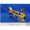 Image 2 : Kenton Cast Iron Sulky & Jockey (4"H) (SEE PICS!)  (Listing & Descriptions are a GUIDE ONLY and are 