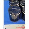 Image 2 : Vintage Tin Spice Box w/6 Cannisters & Contents (4"H x 9"W x 6-1/2"W) (SEE PICS!)