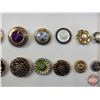 Image 3 : Framed Button Display (10-3/8"H x 8"W) (SEE PICS!)