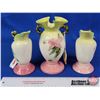 Image 1 : Vintage Hull Pottery "Woodland" (3) : Vase W-4 & Ewers W-3 (2) (SEE PICS!)