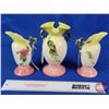 Image 2 : Vintage Hull Pottery "Woodland" (3) : Vase W-4 & Ewers W-3 (2) (SEE PICS!)