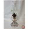 Image 2 : Coal Oil Lamp : Ripley Double Finger Lamp (Slight Amethyst)  (Total Height w/Chimney : 14-14/2") (SE