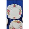 Image 2 : Paragon "Golden Emblem" China Set including Cake Plate, Creamer, Tea Cup & Saucer, Plates, etc (21 T
