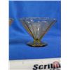 Image 11 : Depression Glass (Yellow) (5 pieces) including Creamer, Tea Cup & Sherbet (3) (SEE PICS!)