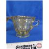 Image 3 : Depression Glass (Yellow) (5 pieces) including Creamer, Tea Cup & Sherbet (3) (SEE PICS!)