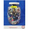 Image 1 : Large Jar of Vintage Buttons (8"H) (SEE PICS!)