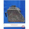 Image 2 : Antique Maritime Compass Cover w/Attached Oil Lantern (Beveled Glass) (SEE PICS!)