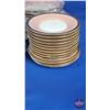 Image 2 : FITZ & FLOYD "Versailles" (Dusty Rose) (61 Total Pieces) including Gravy Boat, Vegetable Bowls, Plat