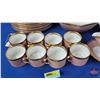 Image 8 : FITZ & FLOYD "Versailles" (Dusty Rose) (61 Total Pieces) including Gravy Boat, Vegetable Bowls, Plat
