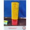 Image 2 : OIL CAN : Shell Quick-Mix Outboard Motor Oil  (8-1/2"H x 4-3/4"W x 2-1/2"D) (SEE PICS!)