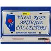 Image 1 : License Plate : Wild Rose Antique Collectors - Edmonton, AB (SEE PICS!)