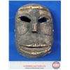 Image 1 : Old Tribal Mask Carved from Coconut Husk (8-1/2"H) (SEE PICS!)