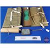 Image 2 : Military Collector Combo : Canada Broad Arrow Sleeping Bag Covers (2), Yard Photo, Tea Ration Tin, e