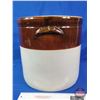 Image 2 : Two Tone 6 Gallon Crock (13"H) (SEE PICS!)
