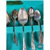 Image 8 : Oneida Community Tuder Plate Silverware w/Wooden Case (Case Measures : 4"H x 17"W x 11-1/2"D) (SEE P