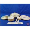 Image 2 : Limoges Glassware Collection including Covered Vegetable Dish, Saucers, Plates, etc (17 Total Pieces
