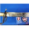 Image 8 : Decorative Replica Talwar Style Sword with Sheath "Made in India" (35"L) (SEE PICS!)
