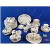 Image 2 : Royal Albert "Lavender Rose" China Set (85 Total Pieces) including Dinner Plates, Serving Bowl, Butt