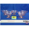 Image 1 : Hazel Atlas Royal Lace Depression Glass Pink Sherbet Dishes (5) (SEE PICS!)