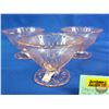 Image 4 : Hazel Atlas Royal Lace Depression Glass Pink Sherbet Dishes (5) (SEE PICS!)
