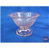 Image 6 : Hazel Atlas Royal Lace Depression Glass Pink Sherbet Dishes (5) (SEE PICS!)