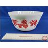 Image 2 : Federal Glass Mushroom Motif Mixing Bowl  (4"H x 8"Dia) (SEE PICS!)
