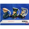 Image 2 : Roy Kirkham Pottery  Jugs (3) : Beggar & Richman (2)  Tallest Measures : 5-1/4"H) (SEE PICS!)