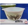 Image 7 : Pyrex Mixing Bowls (3) : Spring Blossom 403, Old Orchard 423 & Blue 401 (SEE PICS!)