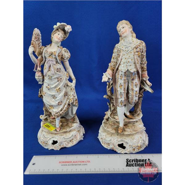 Antique Triebner, ENS & Eckhert Volkstedt Porcelain Figurines (c.1877-1894) (Made in Germany) (Note: