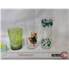 Image 1 : Glass Tumblers (Green) (3) (SEE PICS!)