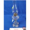 Image 2 : Coal Oil Lamp : Clear : Dominion Glass : Bullseye (Total Measures w/Chimney : 15-3/4"H) (SEE PICS!)