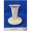 Image 2 : HULL Pottery Vase : Double Handle : Pastel (8-1/2"H) (Note: Crack at Rim) (SEE PICS!)