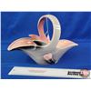 Image 1 : HULL Pottery Basket : Pink / Grey (8"H) (SEE PICS!)