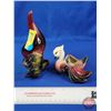 Image 2 : HULL Pottery (2): - Ebb Tide Seashell Bud Vase With Fish : Chartreuse Green/Wine Burgundy - Mother G