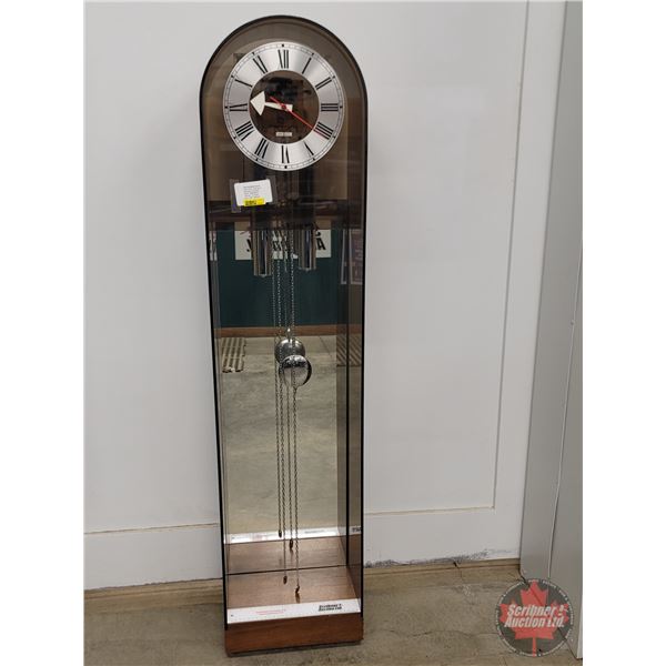 Mid-Century Modern Howard Miller Lucite Standing Clock  (Note: Needs Work - Missing Minute Hand) (56