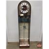 Image 3 : Mid-Century Modern Howard Miller Lucite Standing Clock  (Note: Needs Work - Missing Minute Hand) (56