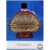 Image 2 : Vintage Jeanette Glass Amberina Covered Dish (7"H) (SEE PICS!)