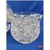 Image 8 : Variety of Crystal & Cut Glass (8 Pieces) including Decanter, Basket, Bowls, Bell, etc  (Decanter Me
