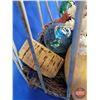 Image 8 : Vintage Metal Milk Crate w/Nautical Items including Glass Ball Floats (SEE PICS!)