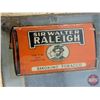 Image 8 : Antique General Store Rolling Show Case w/Cigarette Ads (Note: Cracked Mirror) (37"H x 46"W x 24-1/2