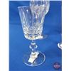 Image 8 : Crystal Cross & Olive Decanter, Sherry Glasses (6) & Wine Glasses (5) (SEE PICS!)