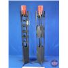 Image 2 : Mid Century Modern/Brutalist Style Heavy Iron Candle Holders (31-1/2"H) (SEE PICS!)