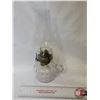 Image 3 : Coal Oil Finger Lamp (Slight Amethyst)  (Total Height w/Chimney 10-1/2"H) (SEE PICS!)
