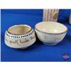 Image 8 : Pottery Collector Combo (8 Pieces) : Small Crock (6"H), Torquay Mottoware, Brentleigh Ware 4pc Condi