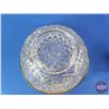 Image 21 : Cut Glass Serving Bowl; Silverware & Double Handle Cut Glass Pitchers (SEE PICS!)